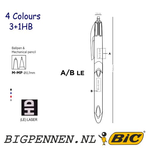 4 colours 3 HB drukformaten