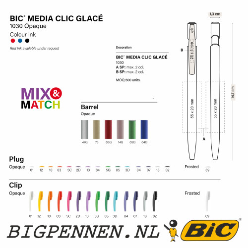 BIC® Media Clic Glace balpen - Afbeelding 2